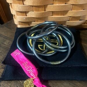 BuDhaGirl Serenity Prayer Bracelets (set of 6): FLINT Size Medium